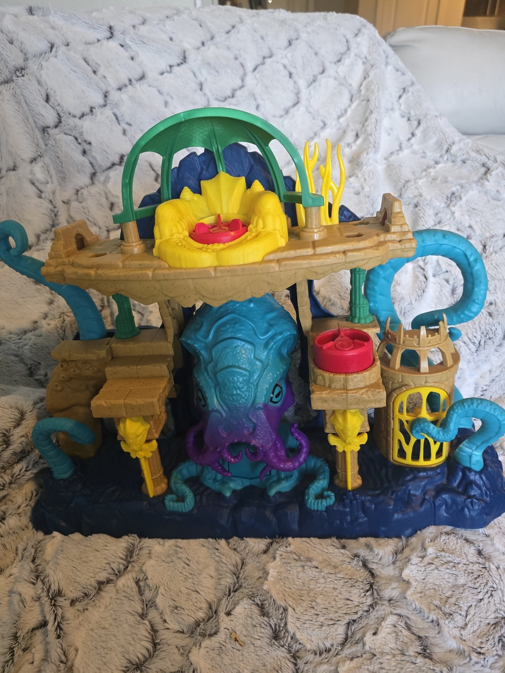 Rare Imaginext DC Super Friends Aquaman Playset Seahorse Light Up Set 2017